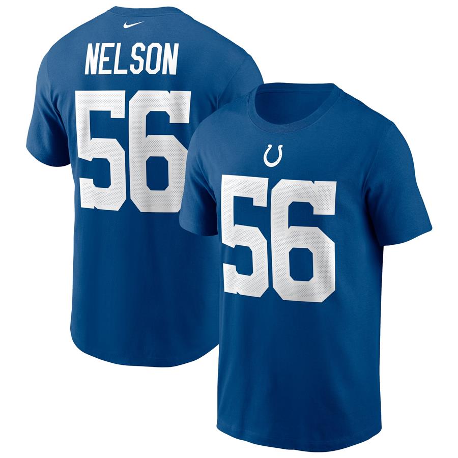 Quenton Nelson Indianapolis Colts Nike Name & Number T-Shirt - Royal