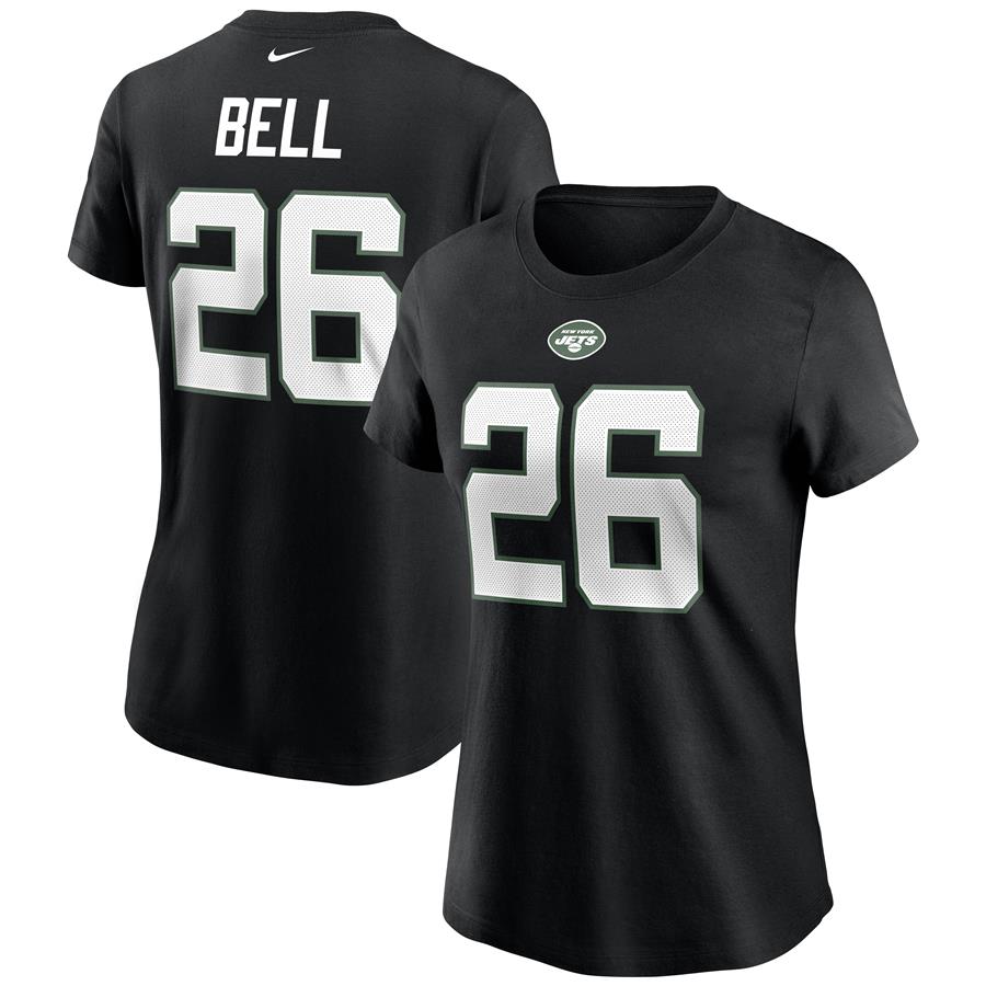 Le'Veon Bell New York Jets Nike Women's Name & Number T-Shirt - Black