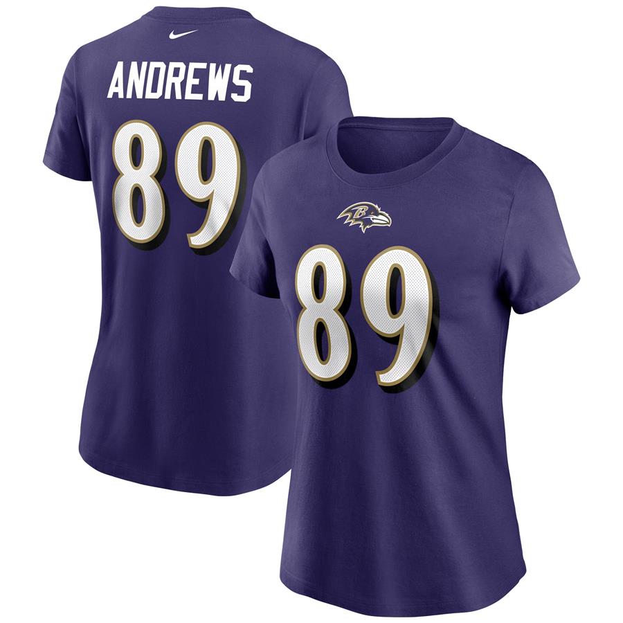 Mark Andrews Baltimore Ravens Nike Women's Name & Number T-Shirt - Purple
