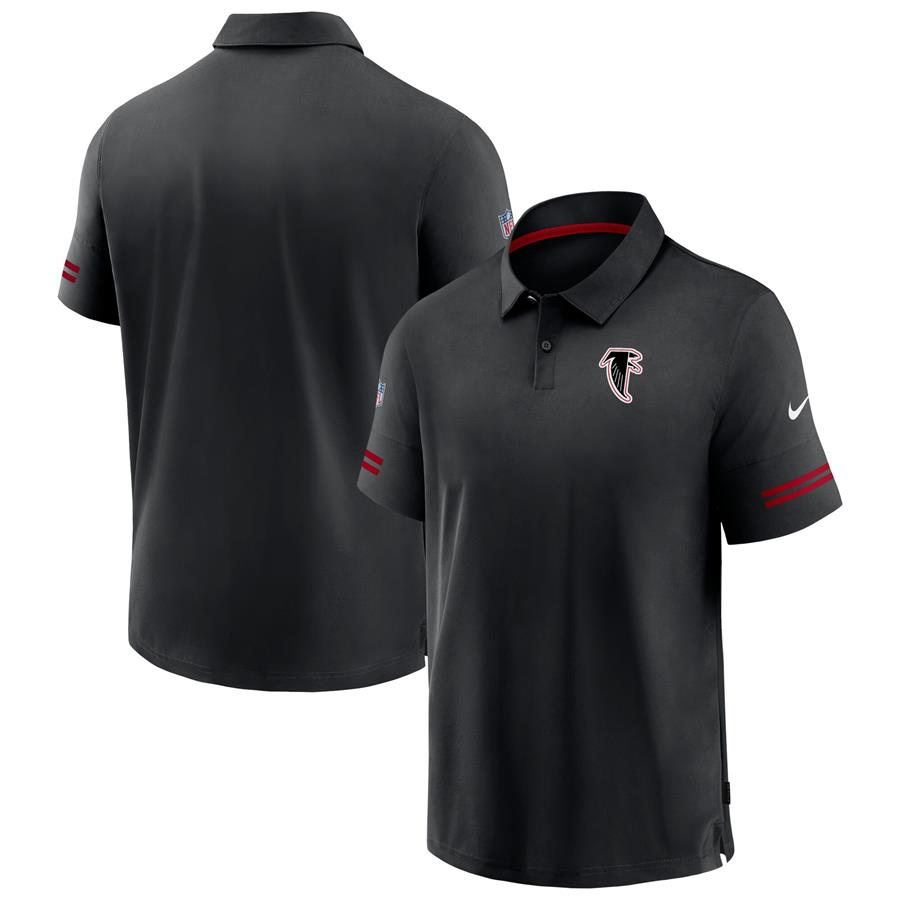 Atlanta Falcons Nike Sideline Throwback Elite Performance Polo - Black