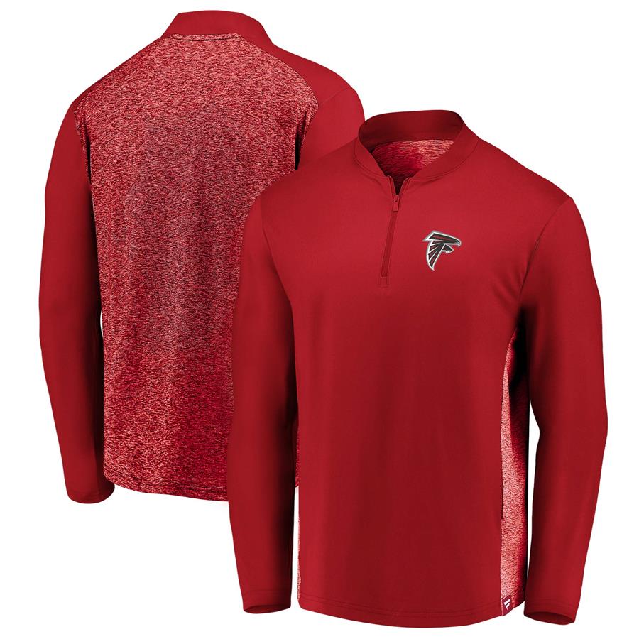 Atlanta Falcons Fanatics Branded Iconic Clutch Modern Quarter-Zip Jacket - Red