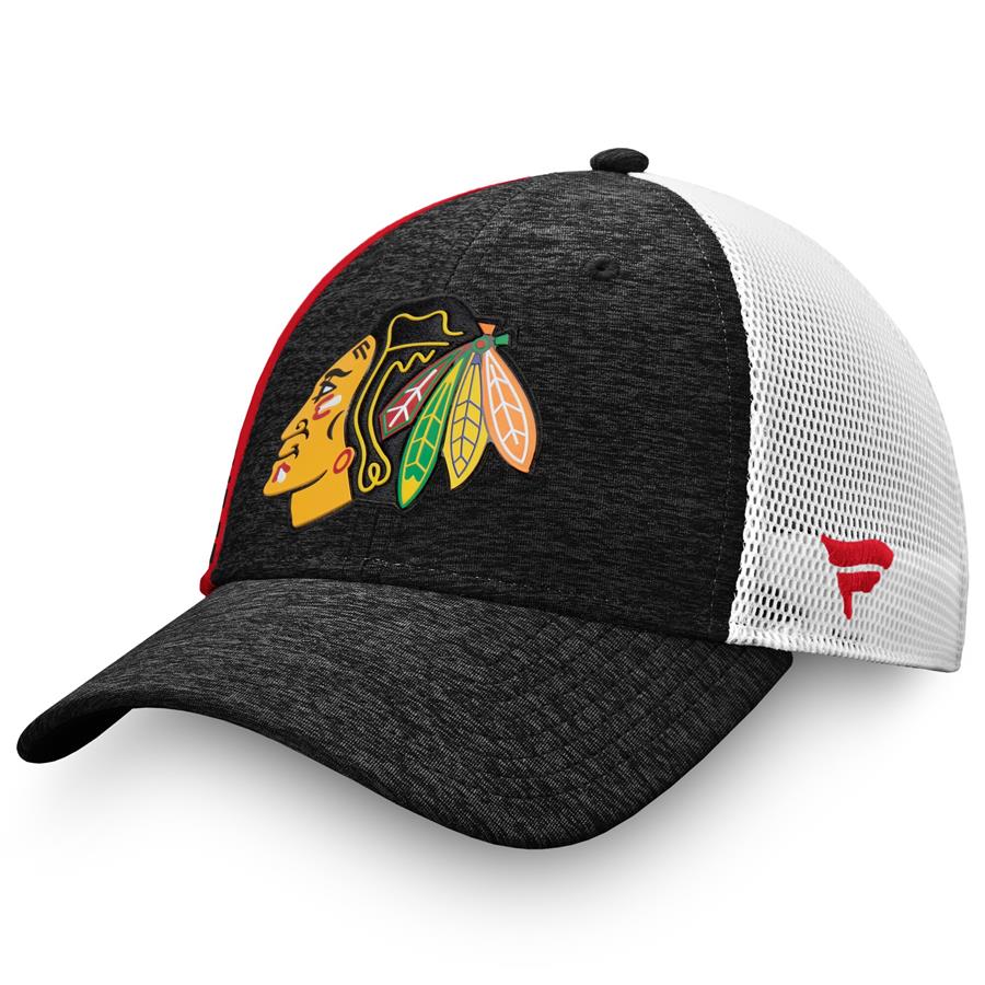 Chicago Blackhawks Fanatics Branded Authentic Pro Locker Room Trucker Snapback Hat - Black