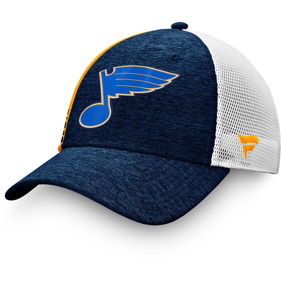 St. Louis Blues Fanatics Branded Authentic Pro Locker Room Trucker Snapback Hat - Navy