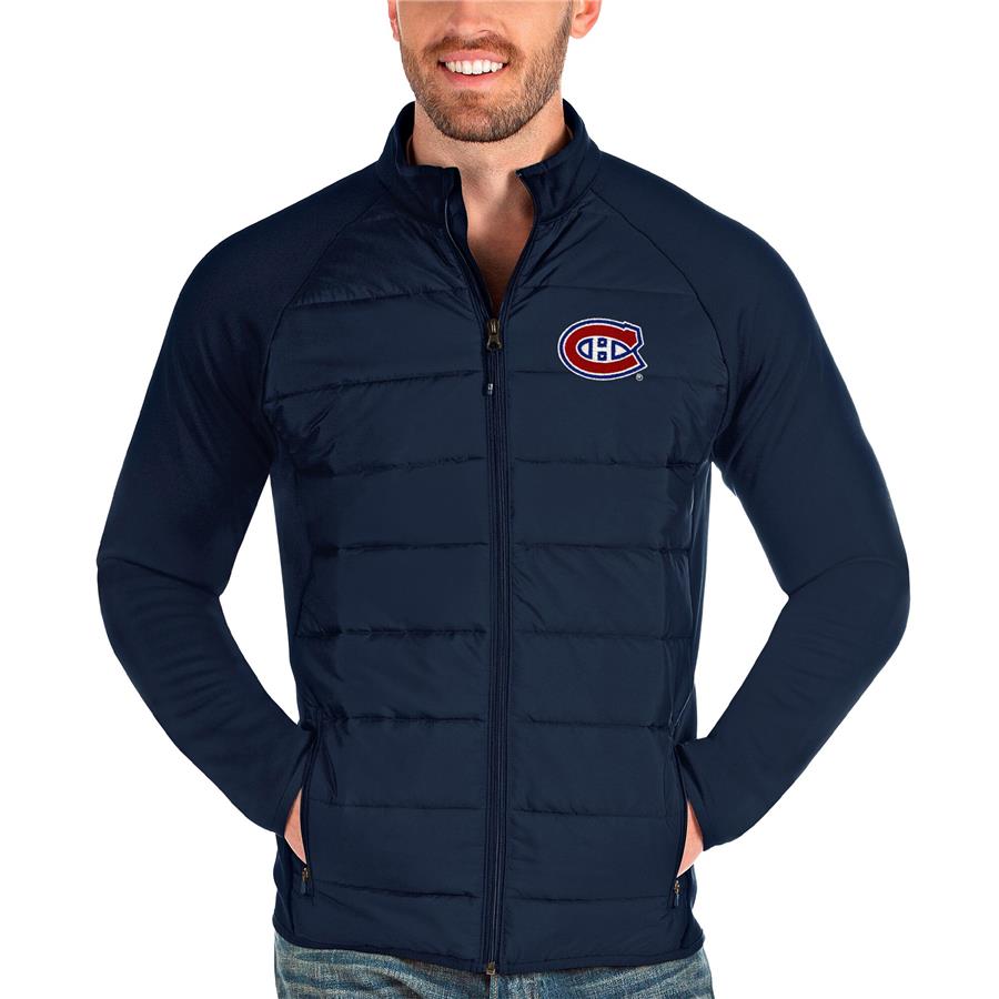 Montreal Canadiens Antigua Altitude Full-Zip Jacket - Navy