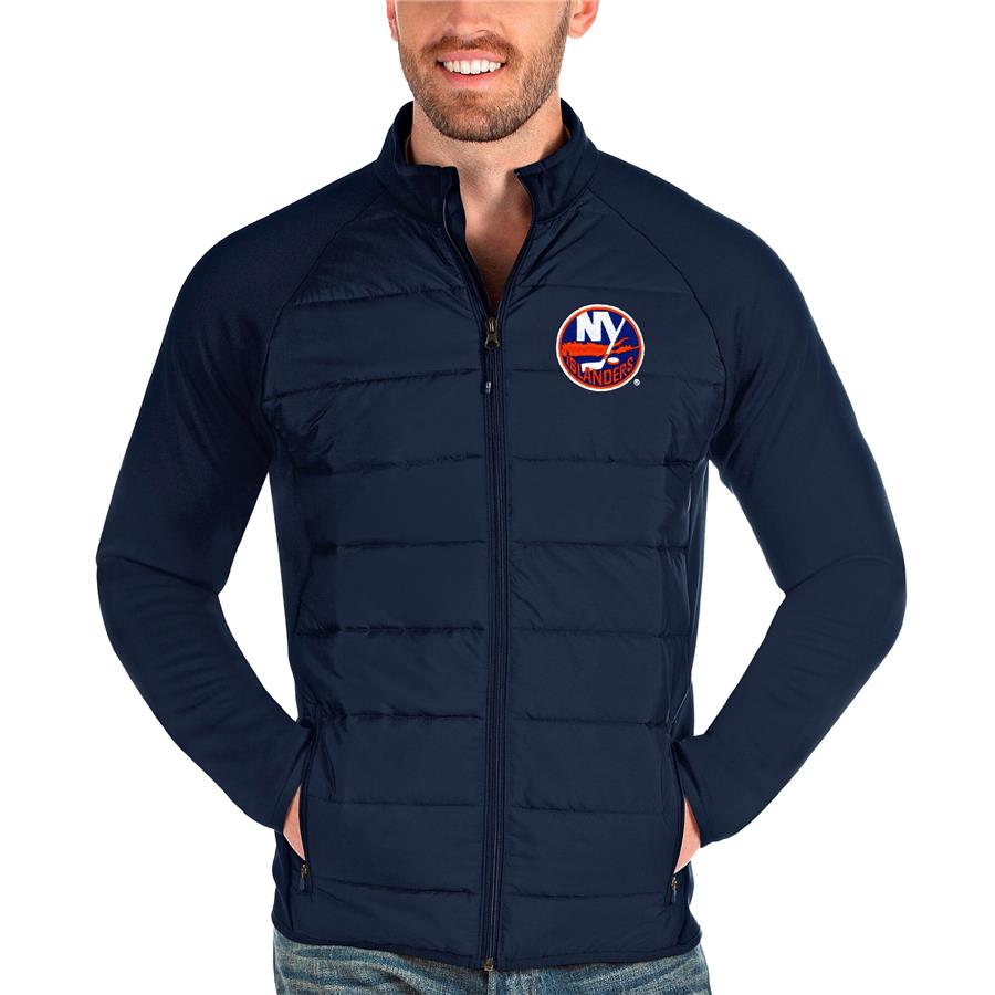 New York Islanders Antigua Altitude Full-Zip Jacket - Navy