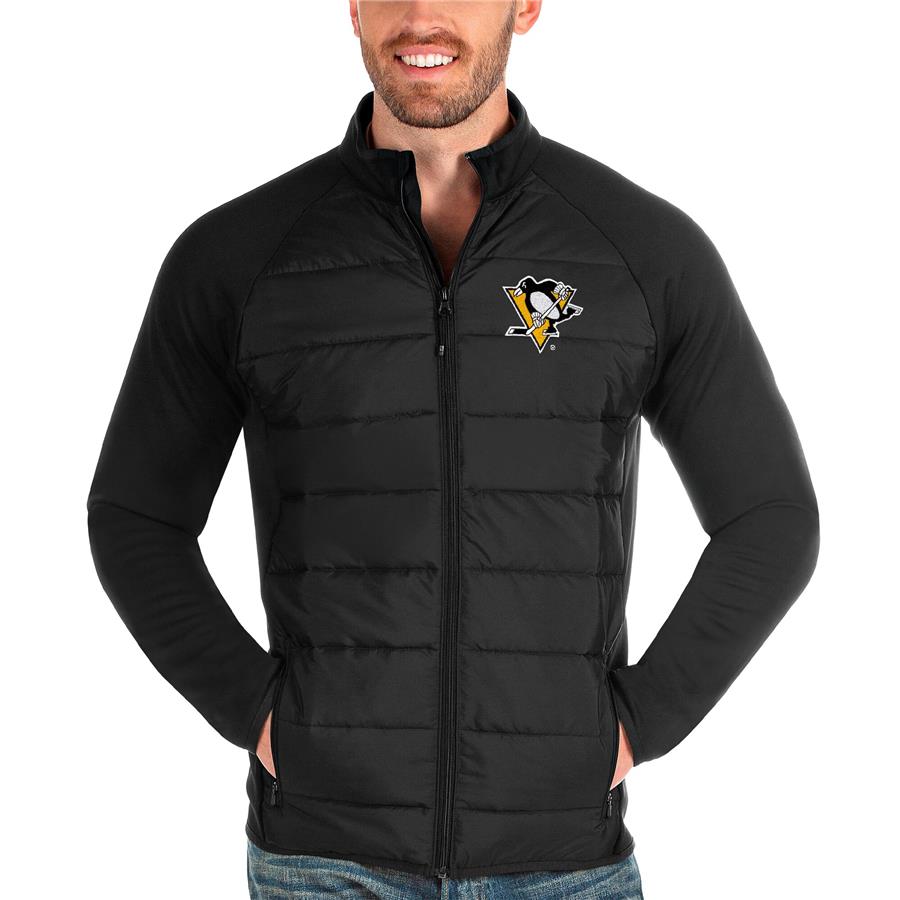 Pittsburgh Penguins Antigua Altitude Full-Zip Jacket - Black