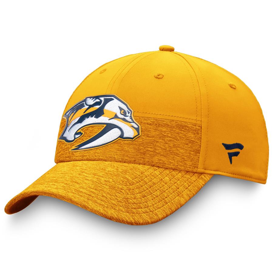 Nashville Predators Fanatics Branded Authentic Pro Locker Room 2-Tone Flex Hat - Gold