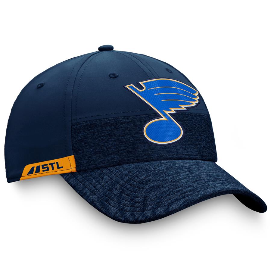 St. Louis Blues Fanatics Branded Authentic Pro Locker Room 2-Tone Flex Hat - Blue