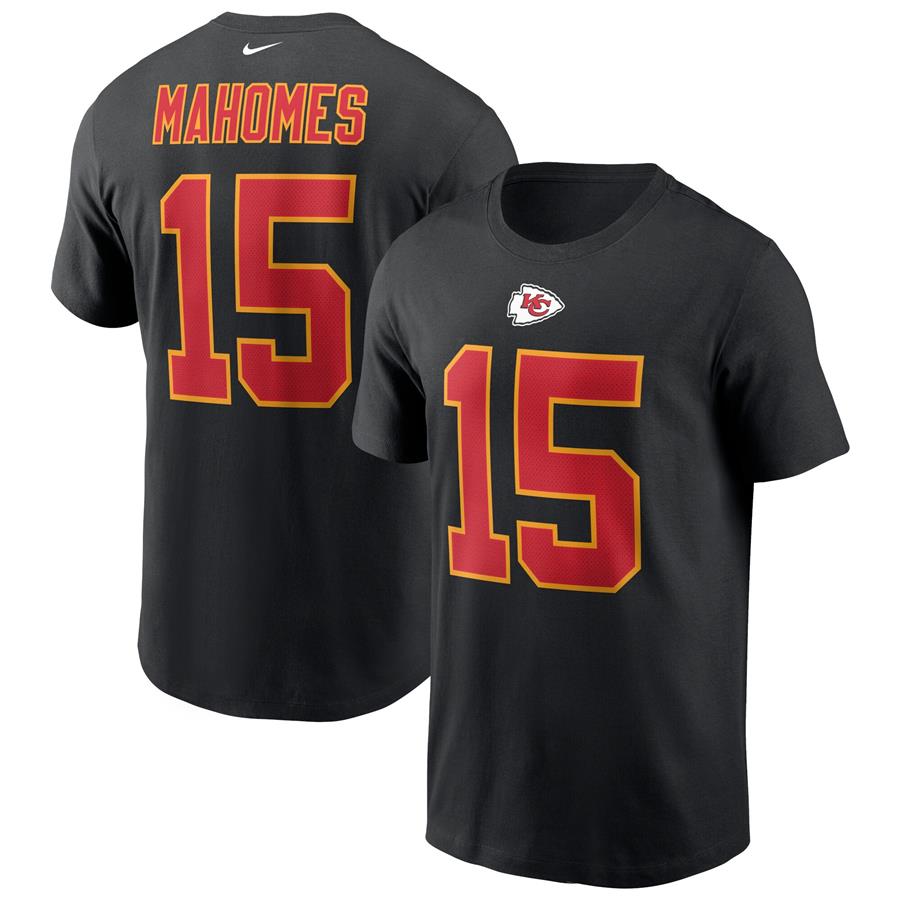 Patrick Mahomes Kansas City Chiefs Nike Name & Number T-Shirt - Black