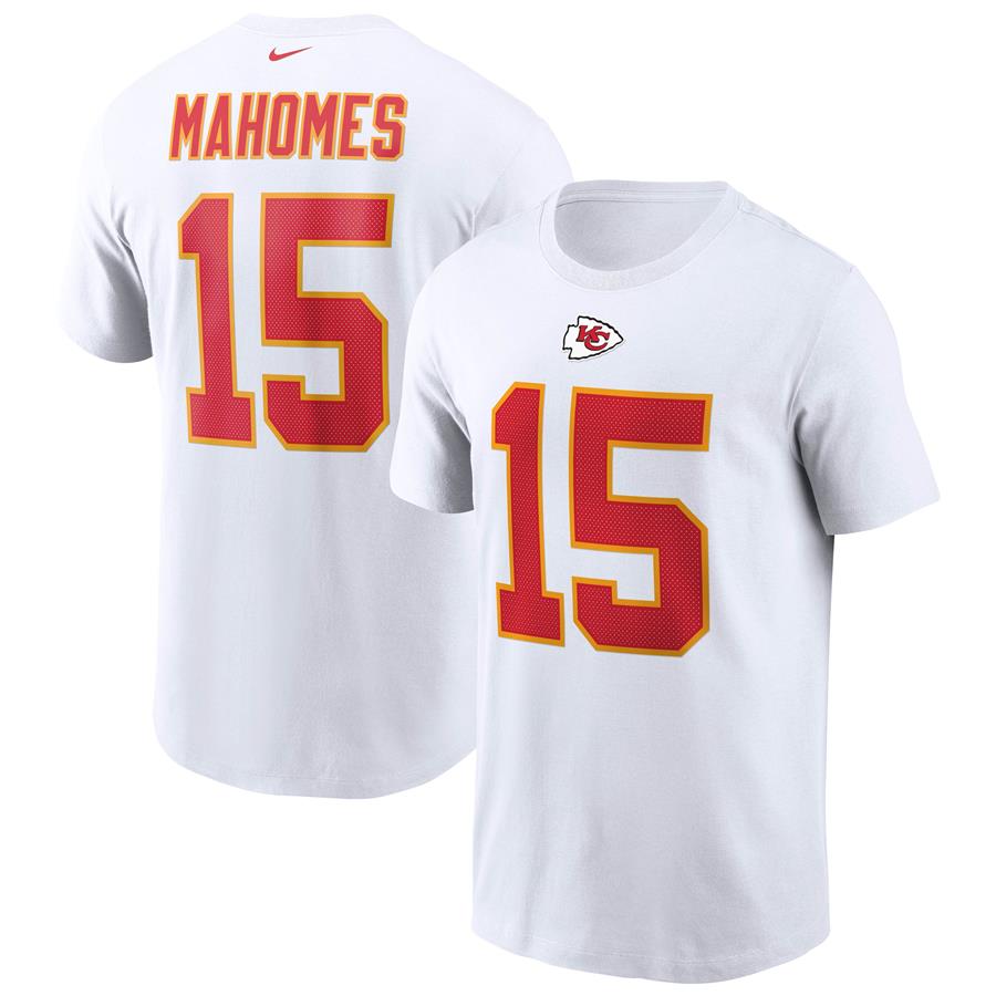 Patrick Mahomes Kansas City Chiefs Nike Name & Number T-Shirt - White