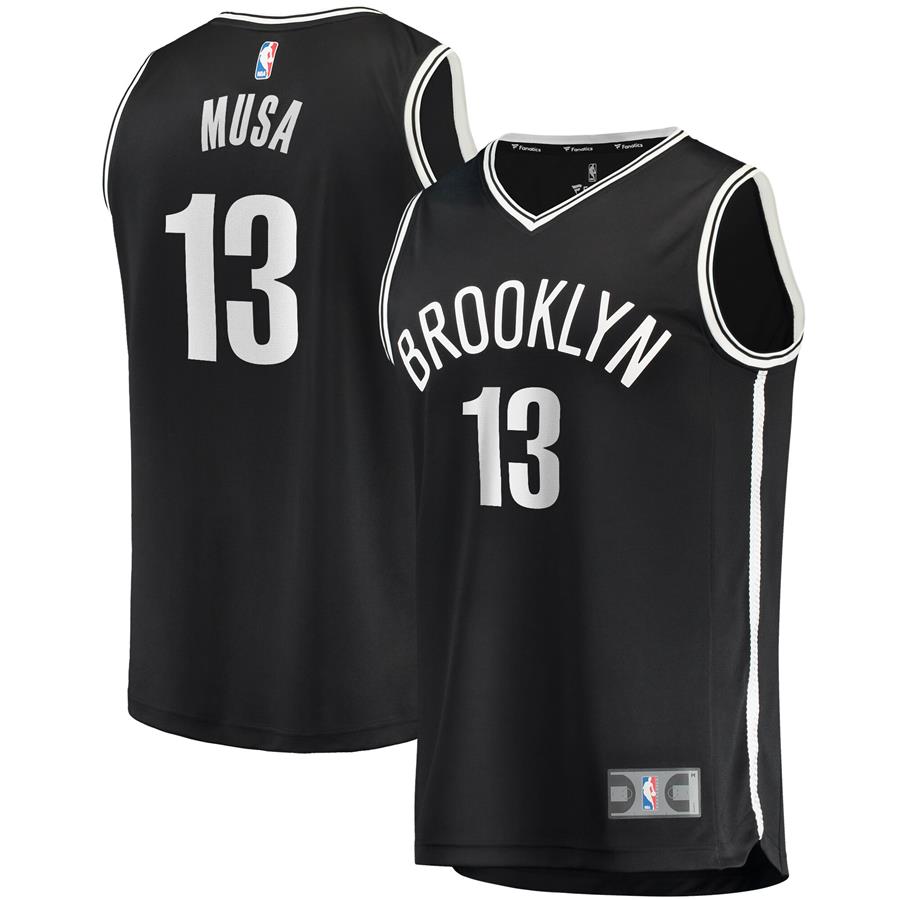 Dzanan Musa Brooklyn Nets Fanatics Branded Fast Break Player Jersey - Icon Edition - Black