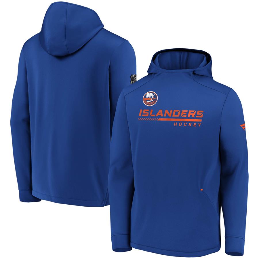 New York Islanders Fanatics Branded Authentic Pro Locker Room Pullover Hoodie - Royal