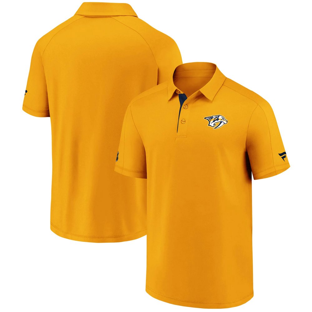 Nashville Predators Fanatics Branded Authentic Pro Locker Room Polo - Gold