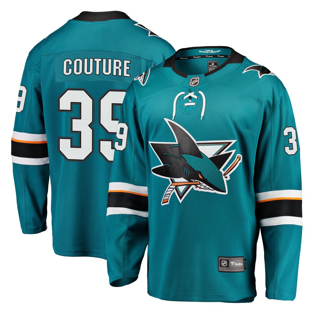 Logan Couture San Jose Sharks Fanatics Branded Home Premier Breakaway Player Jersey - Teal