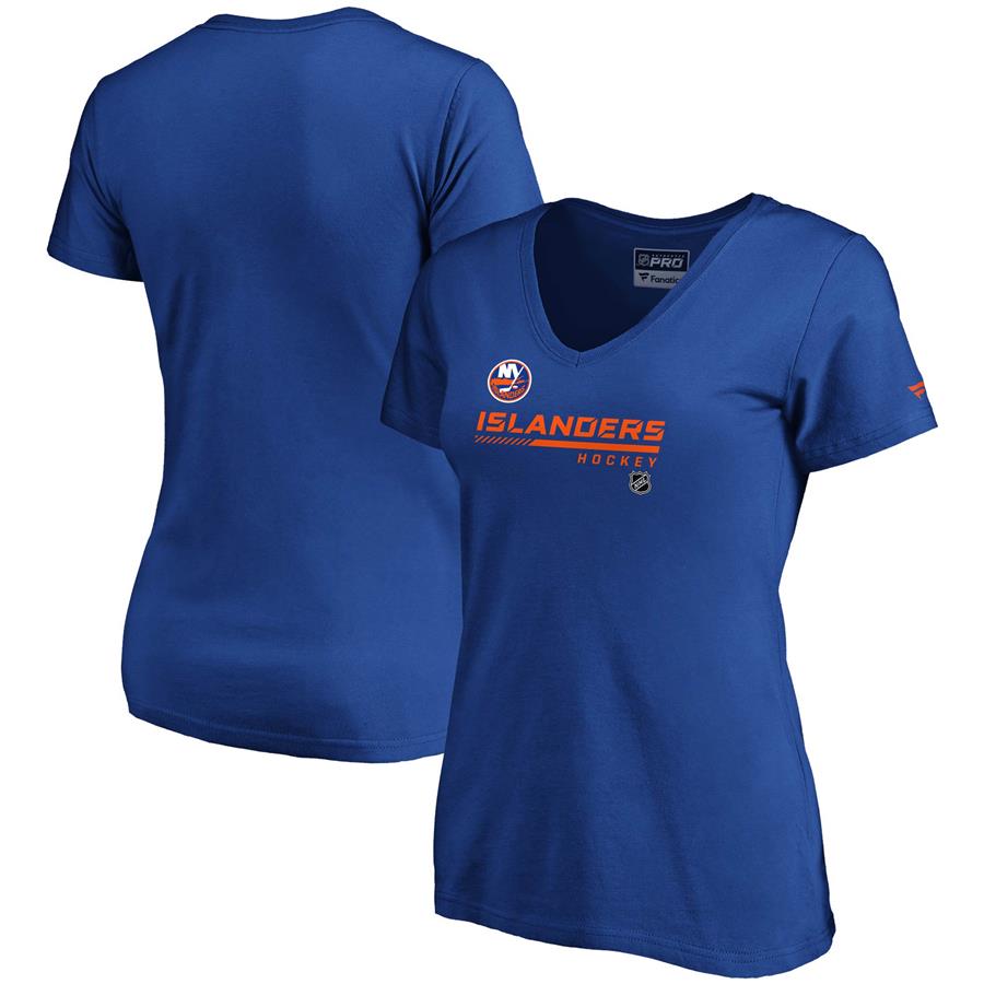 New York Islanders Fanatics Branded Women's Authentic Pro Core Collection Prime V-Neck T-Shirt - Royal