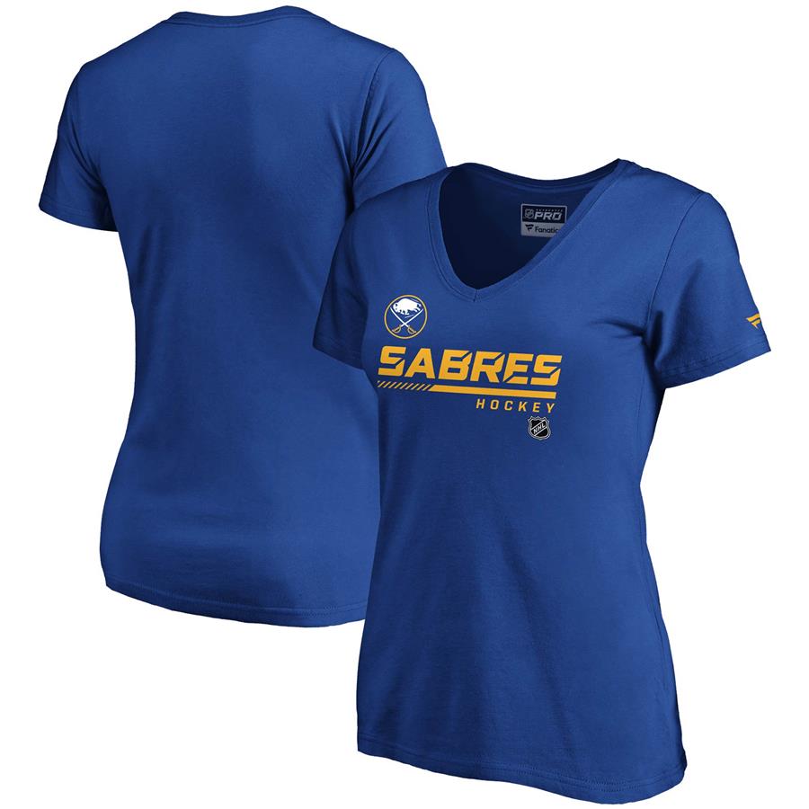 Buffalo Sabres Fanatics Branded Women's Authentic Pro Core Collection Prime V-Neck T-Shirt - Royal