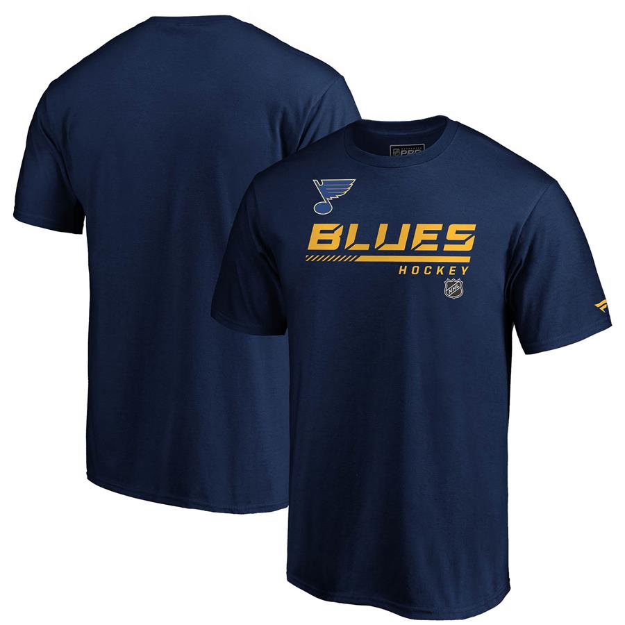 St. Louis Blues Fanatics Branded Authentic Pro Core Collection Prime T-Shirt - Navy