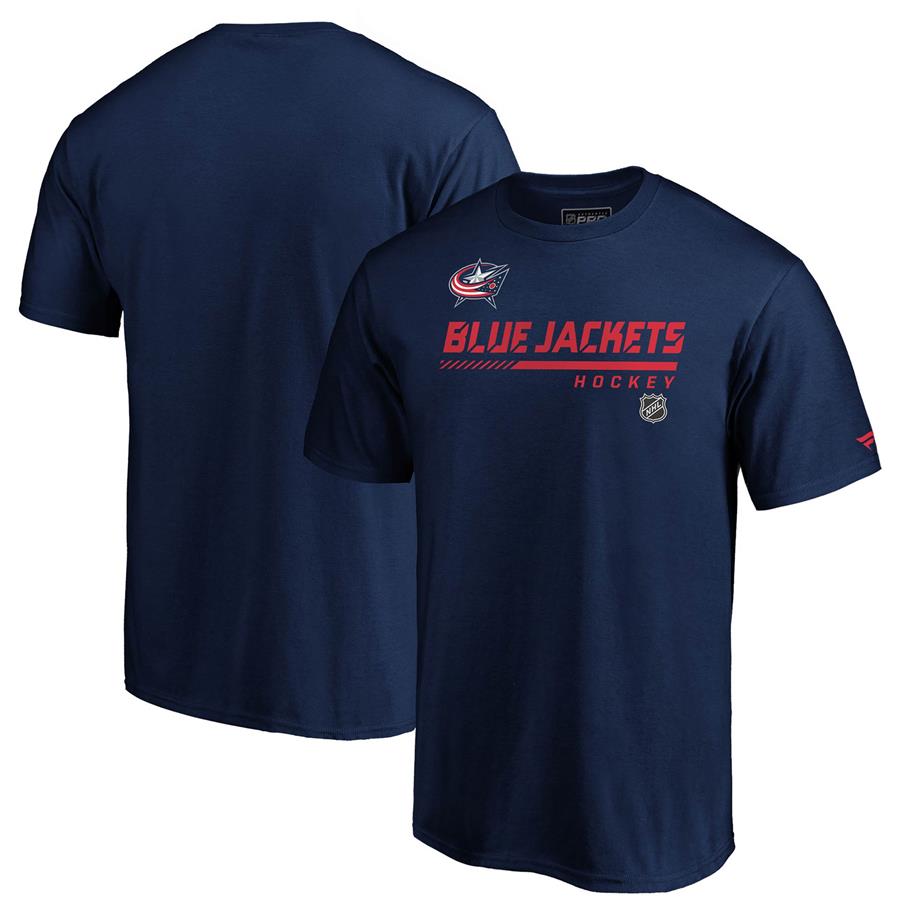 Columbus Blue Jackets Fanatics Branded Authentic Pro Core Collection Prime T-Shirt - Navy