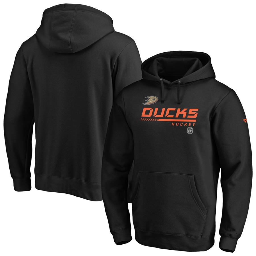 Anaheim Ducks Fanatics Branded Authentic Pro Core Collection Prime Pullover Hoodie - Black