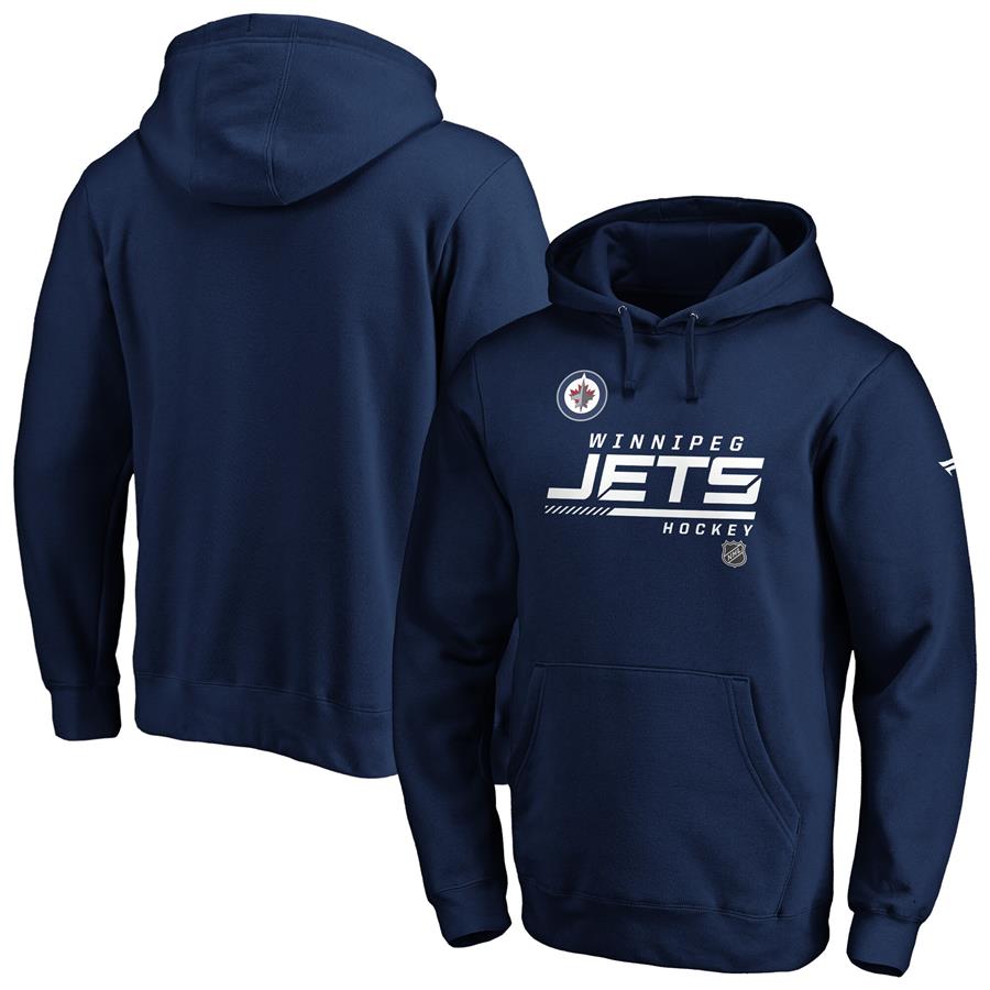 Winnipeg Jets Fanatics Branded Authentic Pro Core Collection Prime Pullover Hoodie - Navy