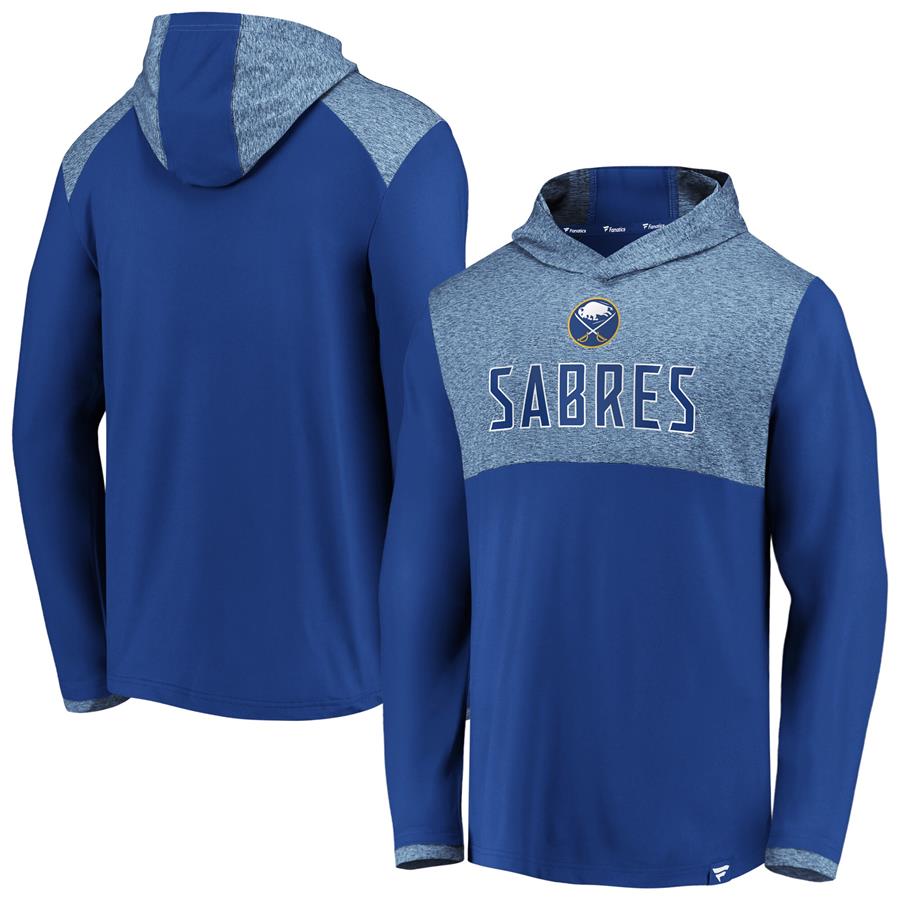 Buffalo Sabres Fanatics Branded Iconic Marbled Clutch Pullover Hoodie - Royal