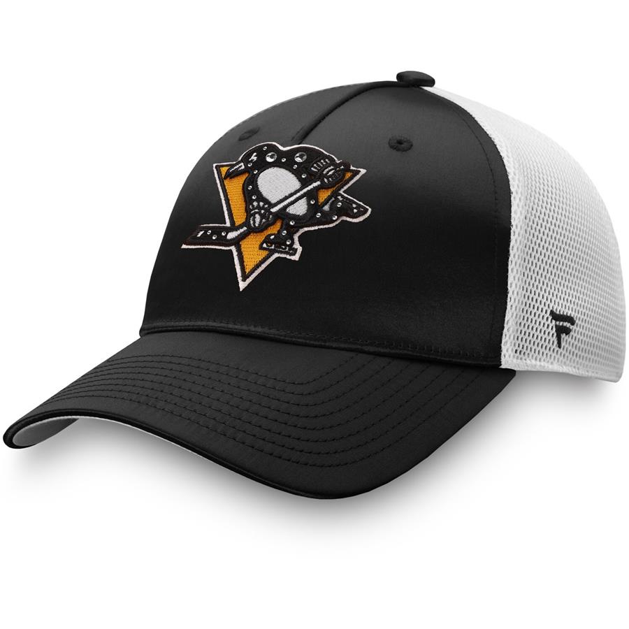 Pittsburgh Penguins Fanatics Branded Women's Exclusive Trucker Snapback Hat - Black
