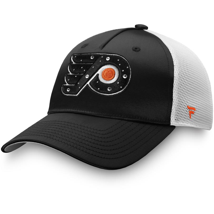 Philadelphia Flyers Fanatics Branded Women's Exclusive Trucker Snapback Hat - Black