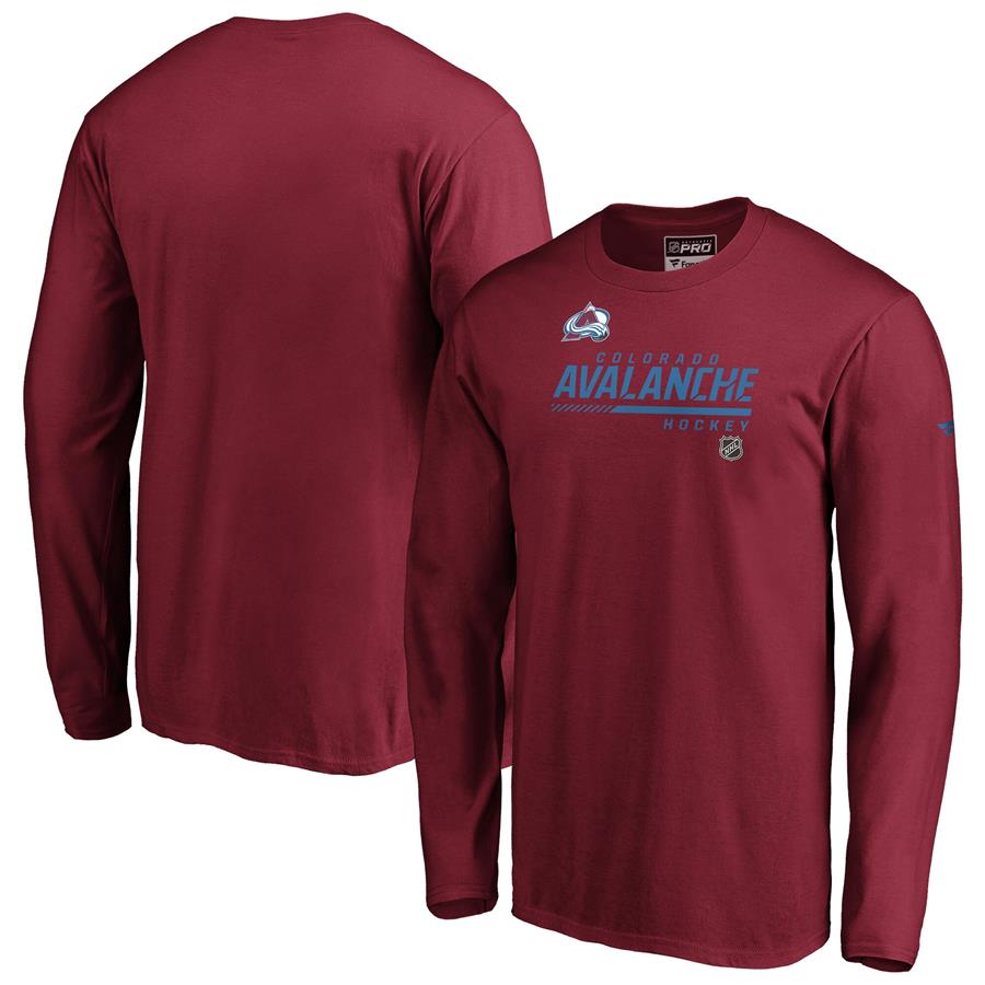 Colorado Avalanche Fanatics Branded Authentic Pro Core Collection Prime Long Sleeve T-Shirt - Burgundy