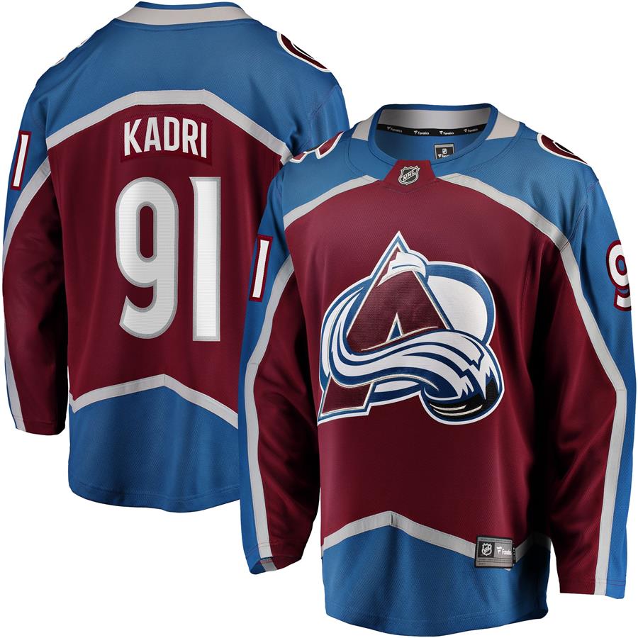 Nazem Kadri Colorado Avalanche Fanatics Branded Team Color Breakaway Player Jersey - Burgundy