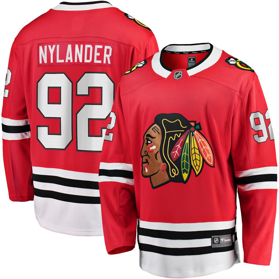 Alex Nylander Chicago Blackhawks Fanatics Branded Team Color Breakaway Player Jersey - Red