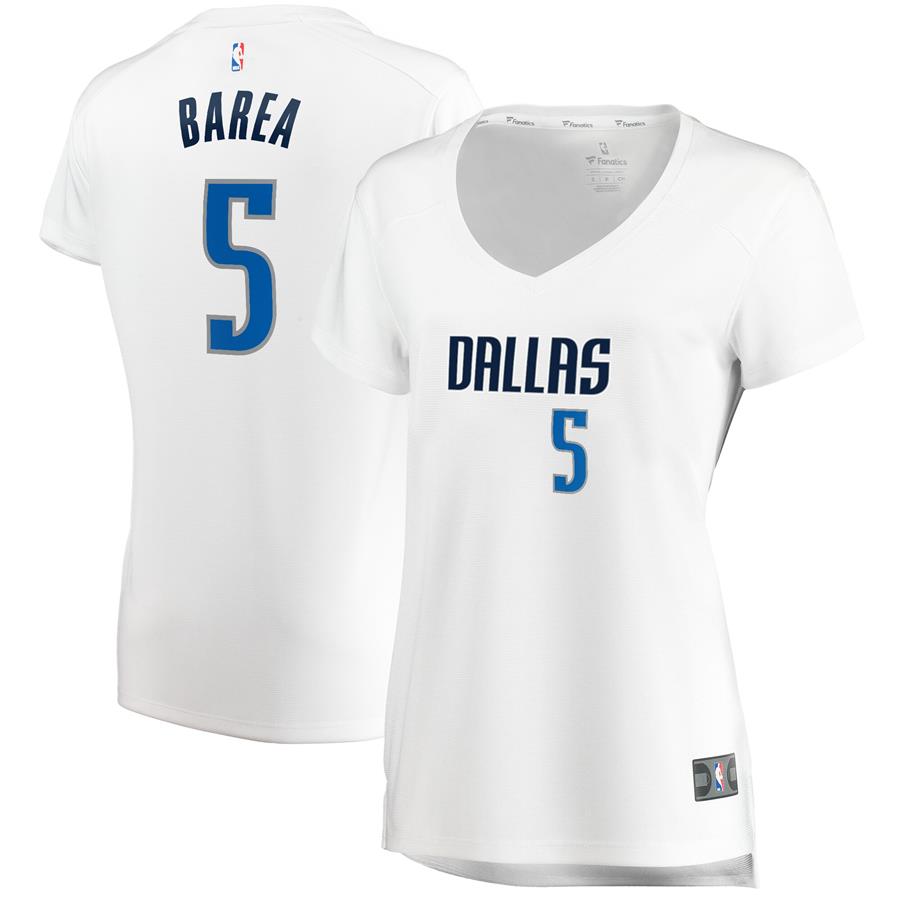 J.J. Barea Dallas Mavericks Fanatics Branded Women's Fast Break Player Jersey - Association Edition - White