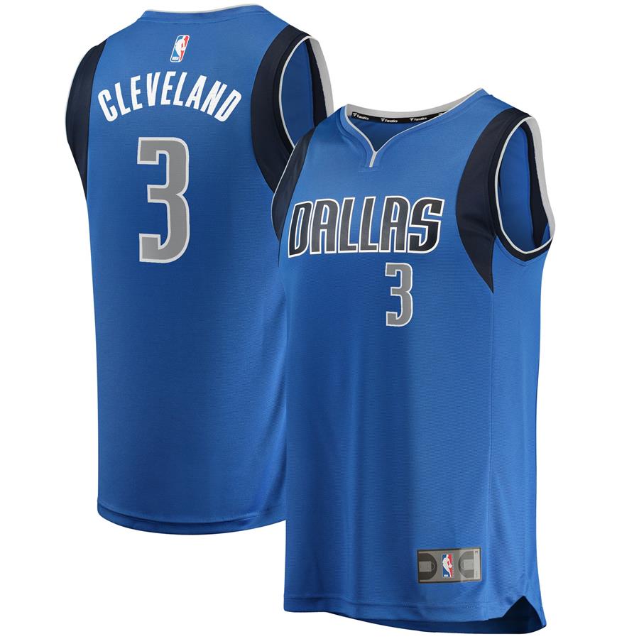 Antonius Cleveland Dallas Mavericks Fanatics Branded Fast Break Player Jersey - Icon Edition - Blue