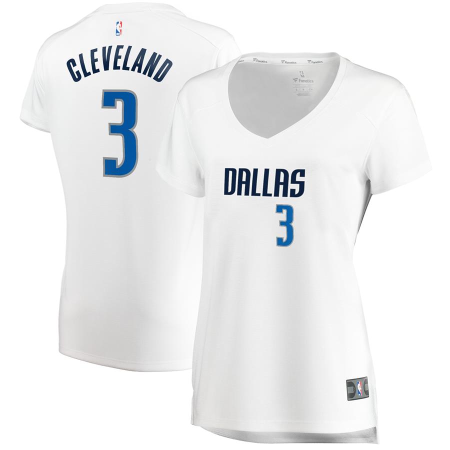 Antonius Cleveland Dallas Mavericks Fanatics Branded Women's Fast Break Player Jersey - Association Edition - White