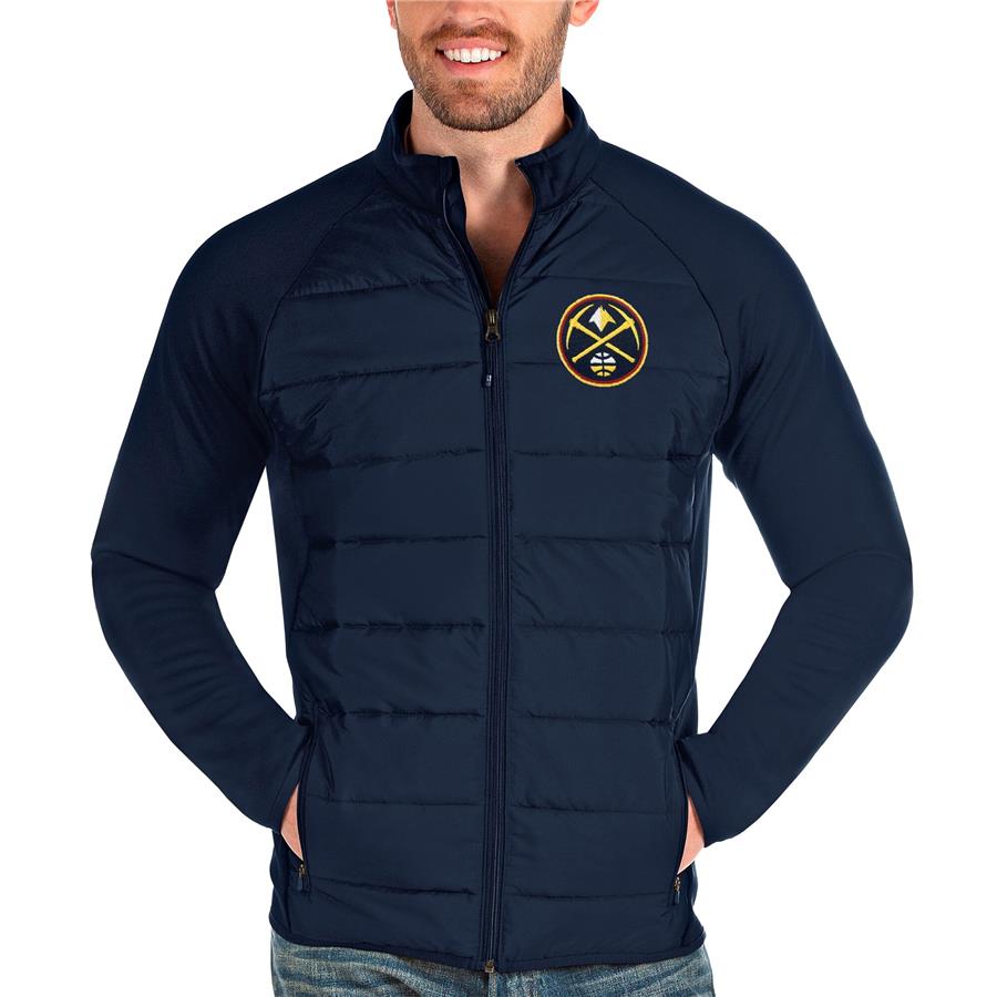 Denver Nuggets Antigua Altitude Full-Zip Jacket - Navy