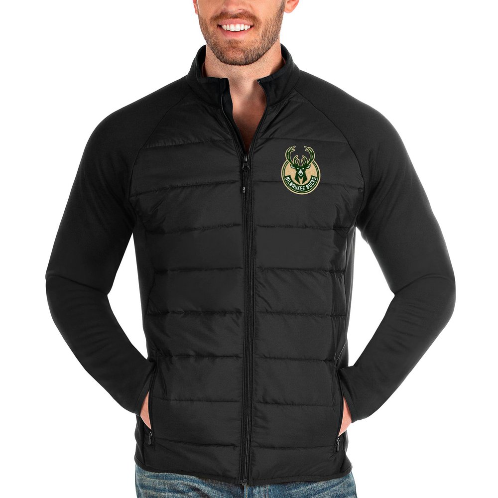 Milwaukee Bucks Antigua Altitude Full-Zip Jacket - Black