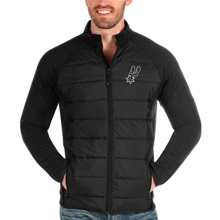 San Antonio Spurs Antigua Altitude Full-Zip Jacket - Black