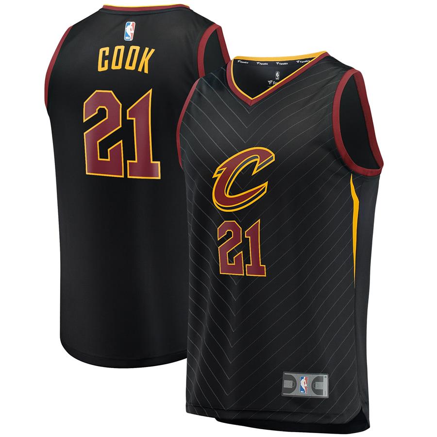 Tyler Cook Cleveland Cavaliers Fanatics Branded Fast Break Player Jersey - Statement Edition - Black