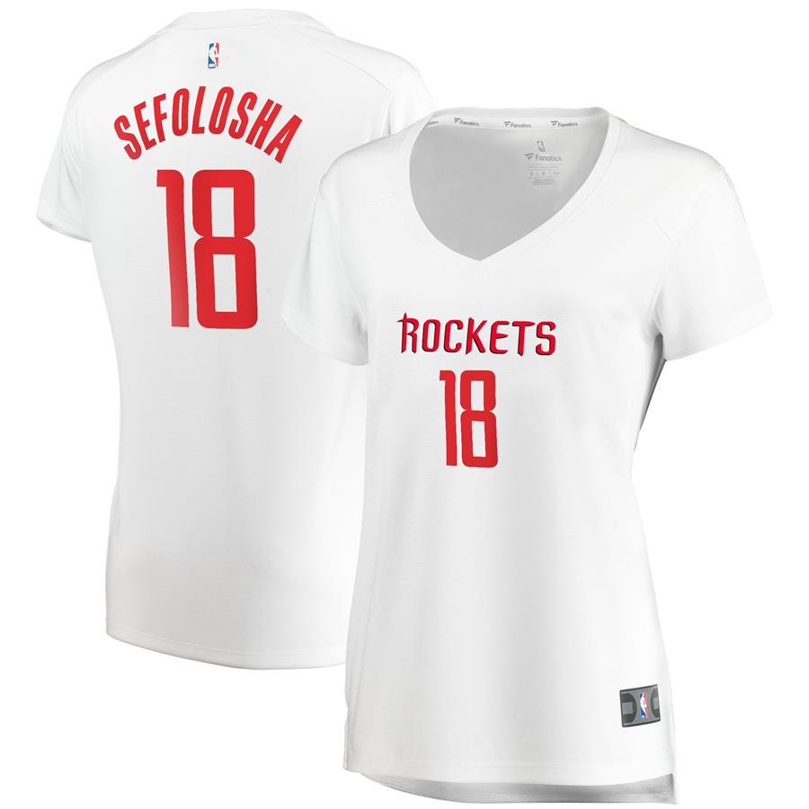 Thabo Sefolosha Houston Rockets Fanatics Branded Women's Fast Break Player Jersey - Association Edition - White