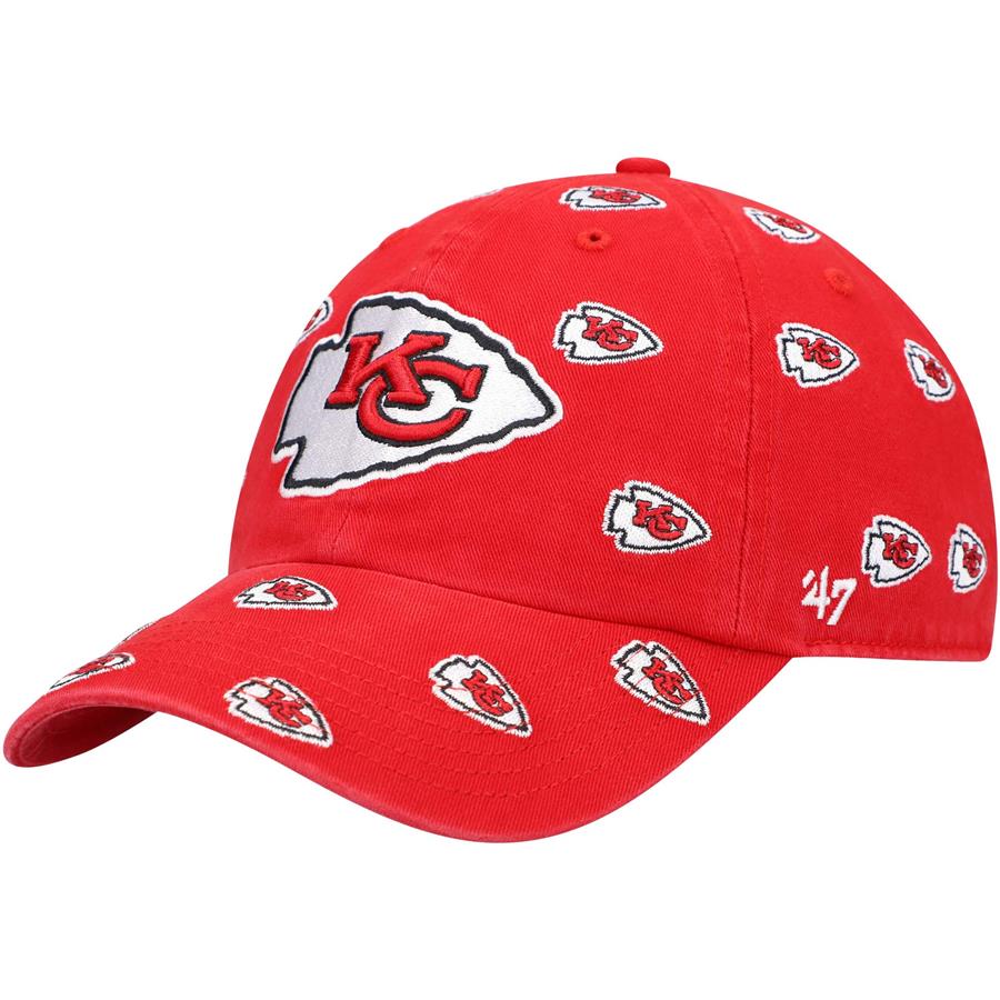 Kansas City Chiefs '47 Women's Confetti Clean Up Adjustable Hat - Red