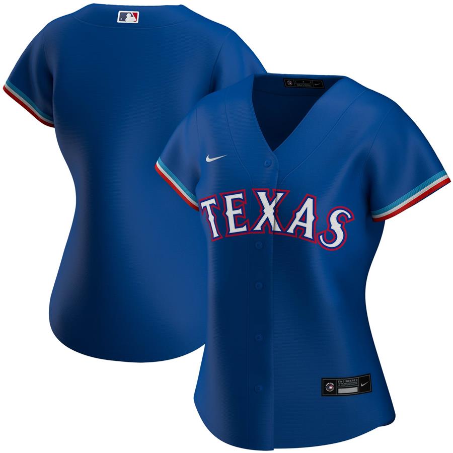Texas Rangers Nike Women's Alternate Replica Team Jersey - Royal