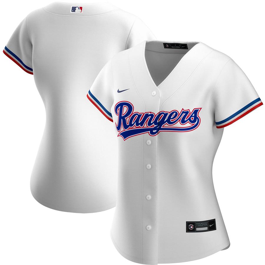 Texas Rangers Nike Women's Home Replica Team Jersey - White