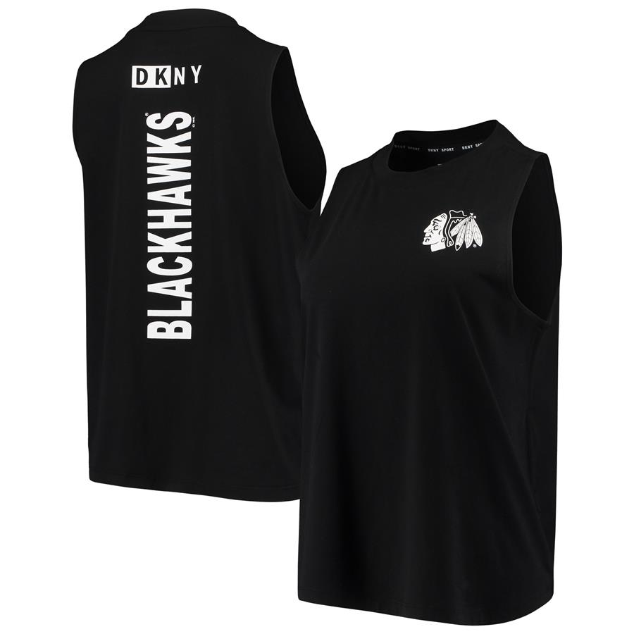 Chicago Blackhawks DKNY Sport Women's The Mia Tank Top - Black