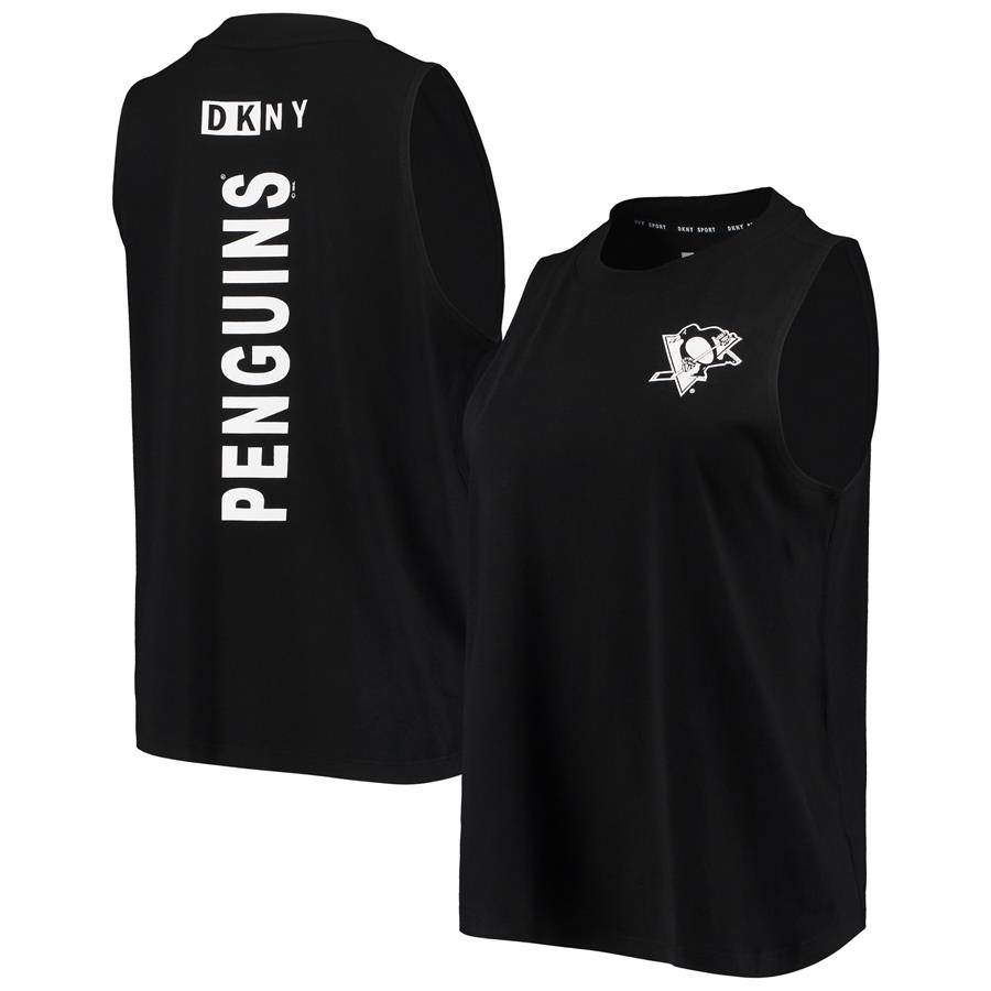 Pittsburgh Penguins DKNY Sport Women's The Mia Tank Top - Black