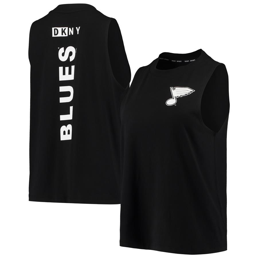 St. Louis Blues DKNY Sport Women's The Mia Tank Top - Black