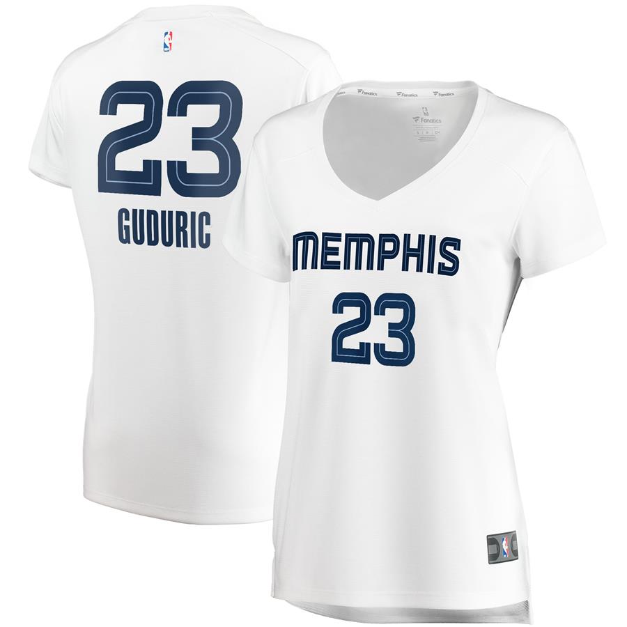 Marko Guduric Memphis Grizzlies Fanatics Branded Women's Fast Break Player Jersey - Association Edition - White