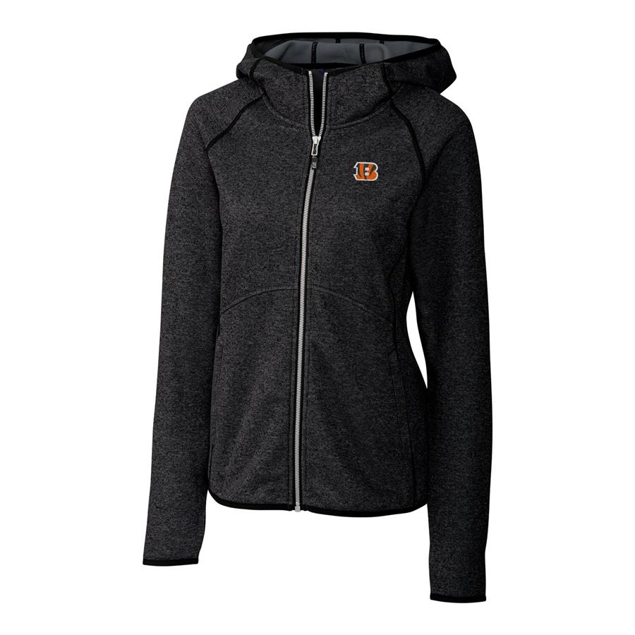 Cincinnati Bengals Cutter & Buck Women's Mainsail Full-Zip Jacket - Black
