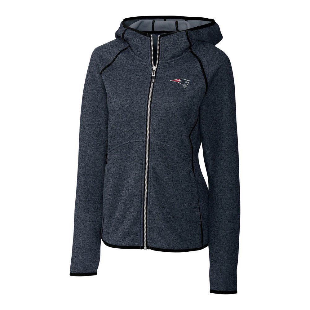 New England Patriots Cutter & Buck Women's Mainsail Full-Zip Jacket - Navy