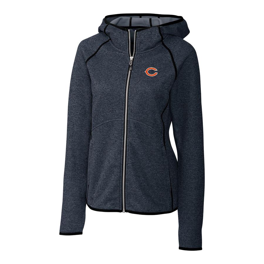 Chicago Bears Cutter & Buck Women's Mainsail Full-Zip Jacket - Navy