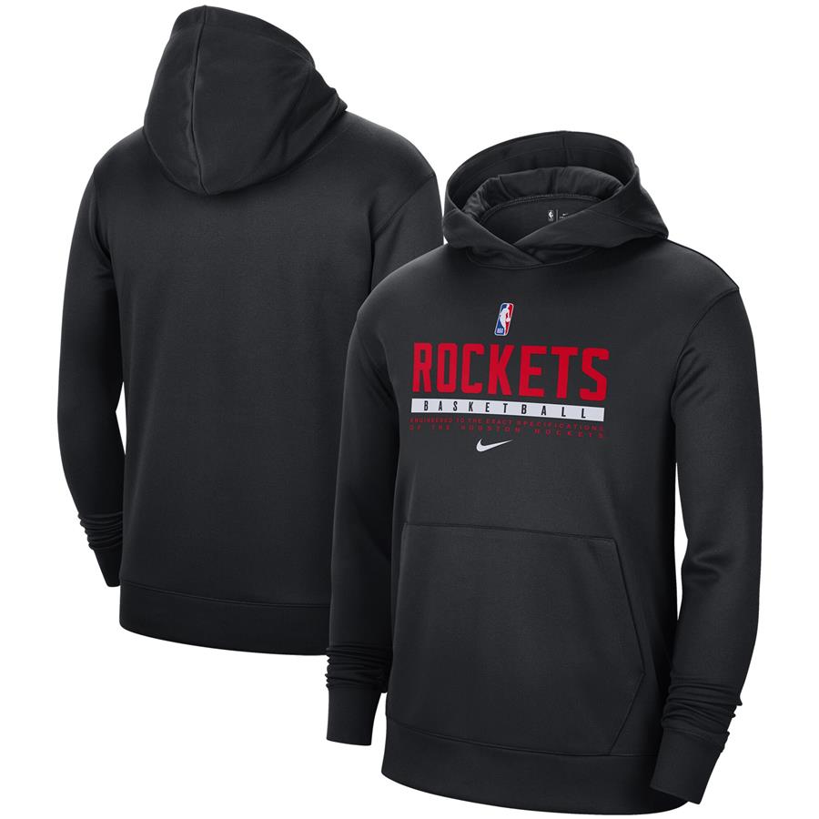 Houston Rockets Nike Spotlight On Court Practice Performance Pullover Hoodie - Black