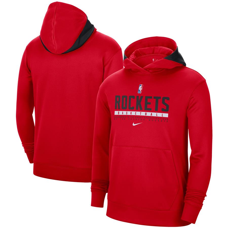 Houston Rockets Nike Spotlight On Court Practice Performance Pullover Hoodie - Red